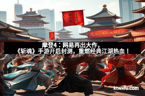 摩登4：网易再出大作，《斩魂》手游开启封测，重燃经典江湖热血！